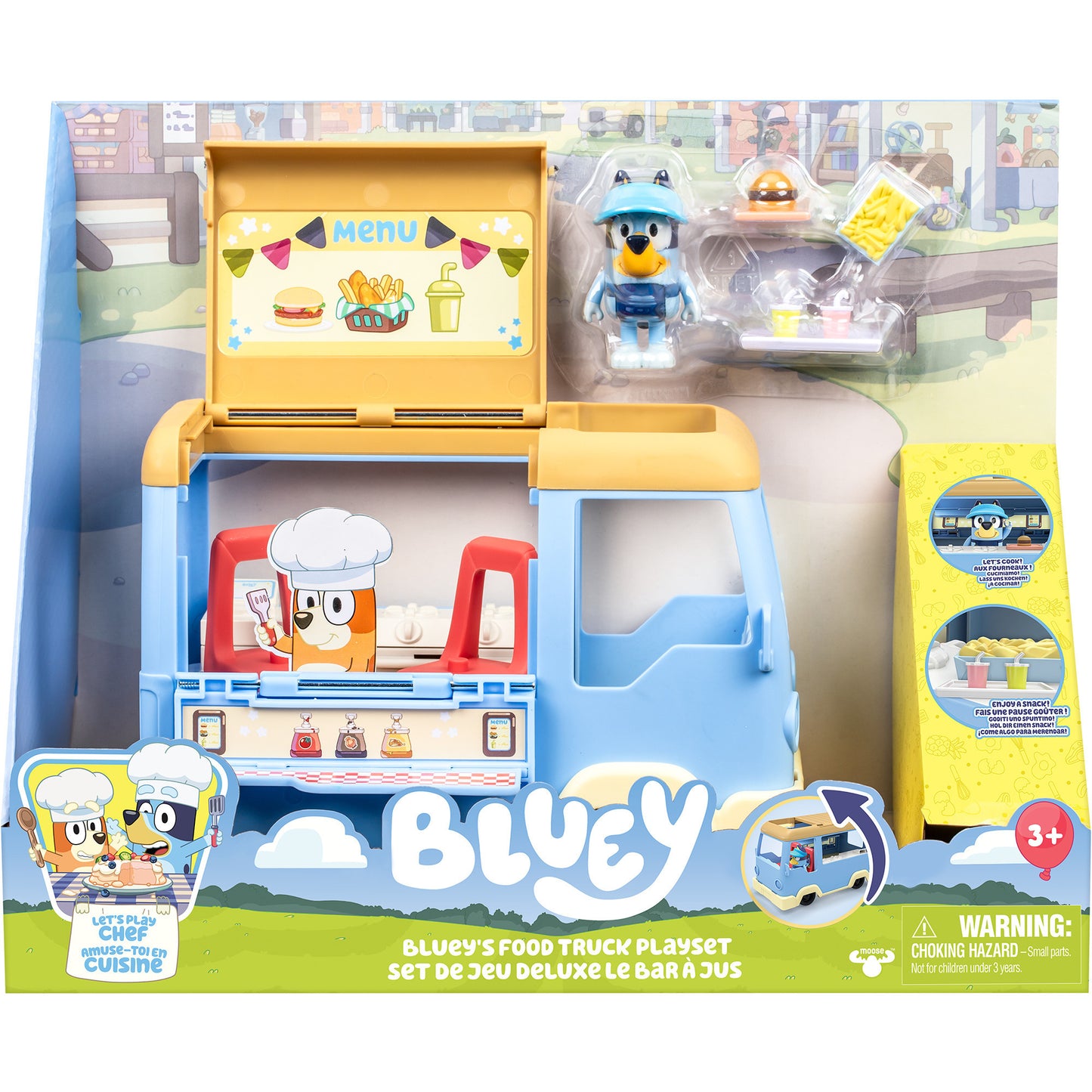 Bluey - Lets Play Chef Food Truck Spielset, Spielfahrzeug