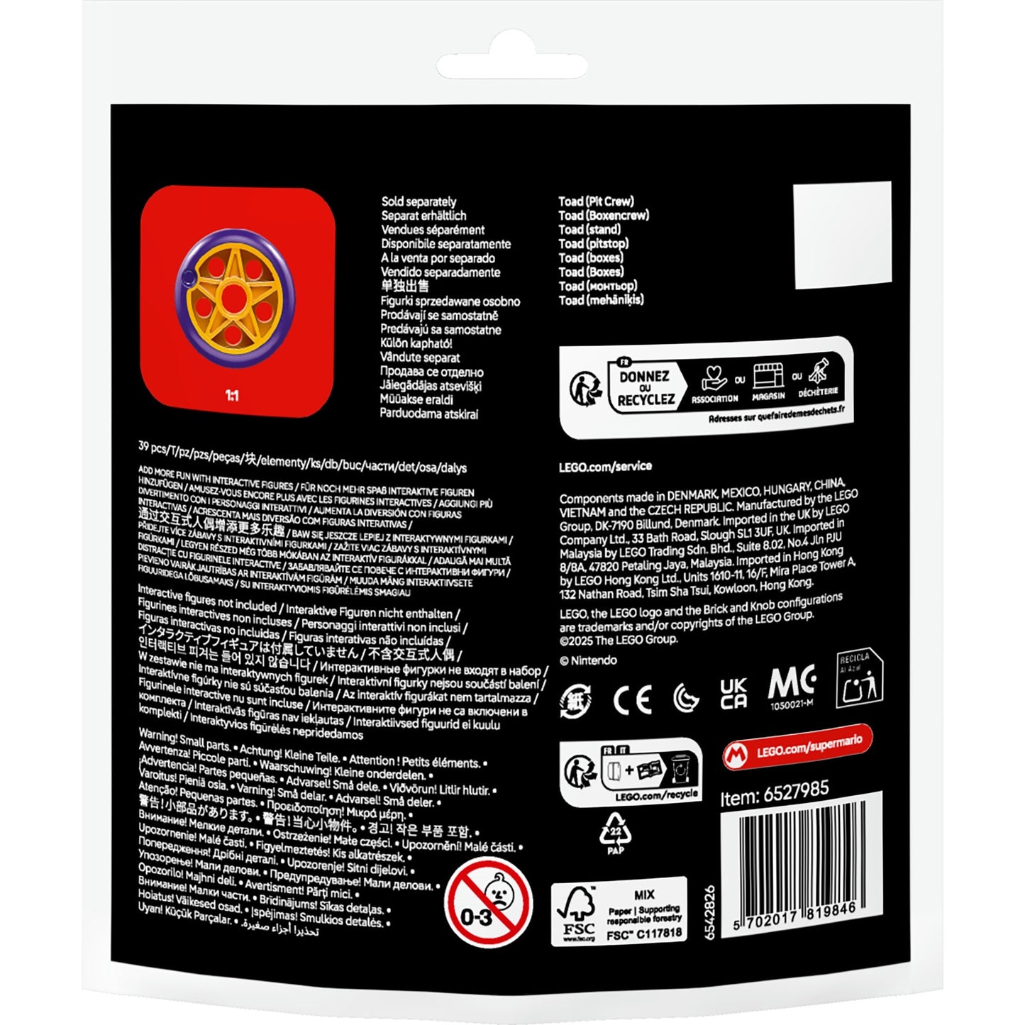 30702 Mario Kart -Toad (Boxencrew), Konstruktionsspielzeug