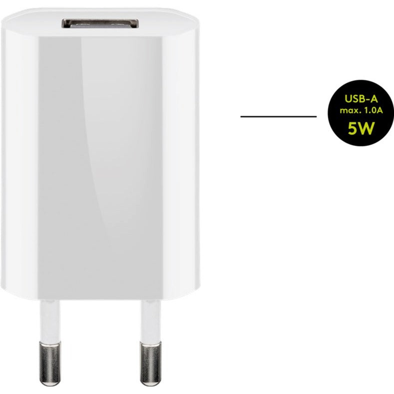 Goobay USB-C Ladeset 5 Watt (weiss, 1 Meter Kabel USB-A > USB-C)