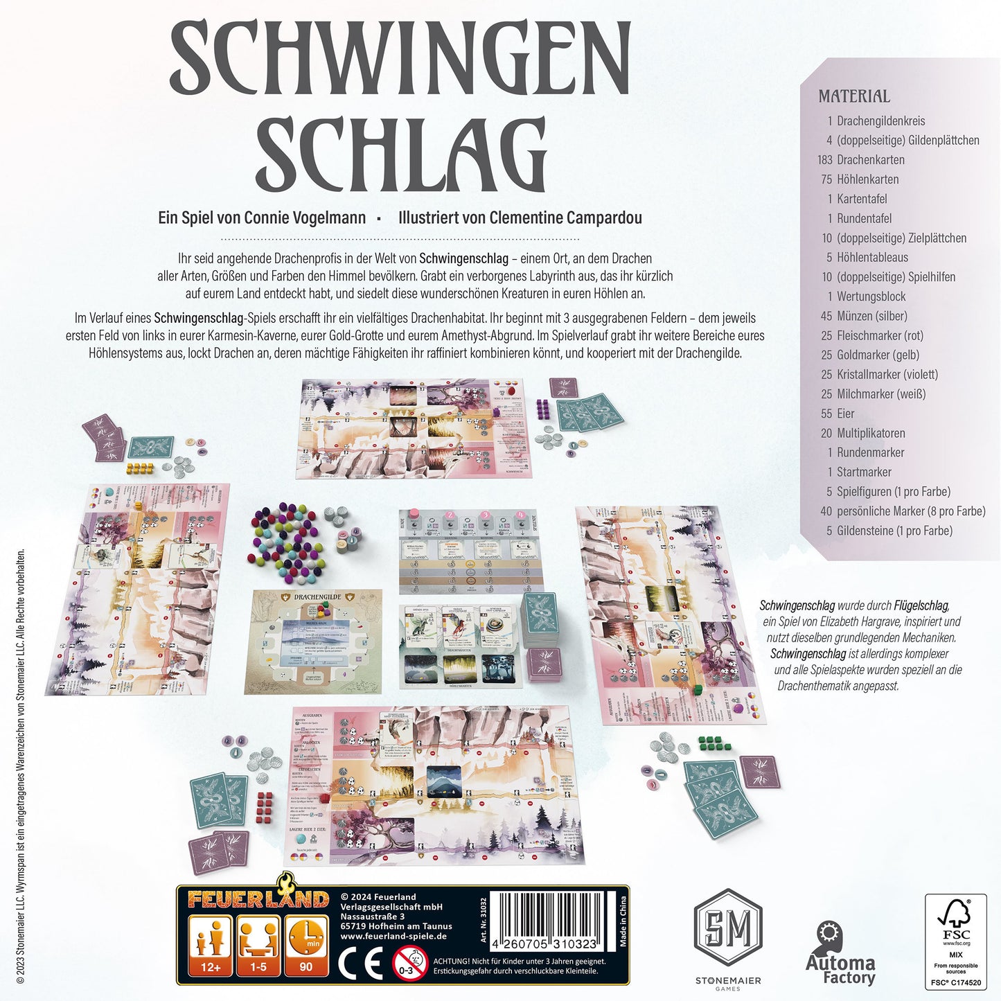 Schwingenschlag, Brettspiel
