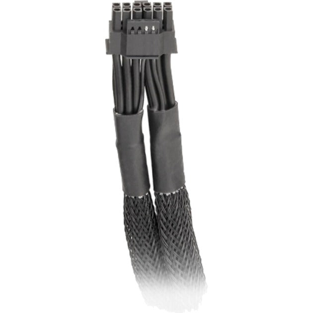 Thermaltake Sleeved PCIe Gen 5 Splitter Kabel (schwarz, 60cm)