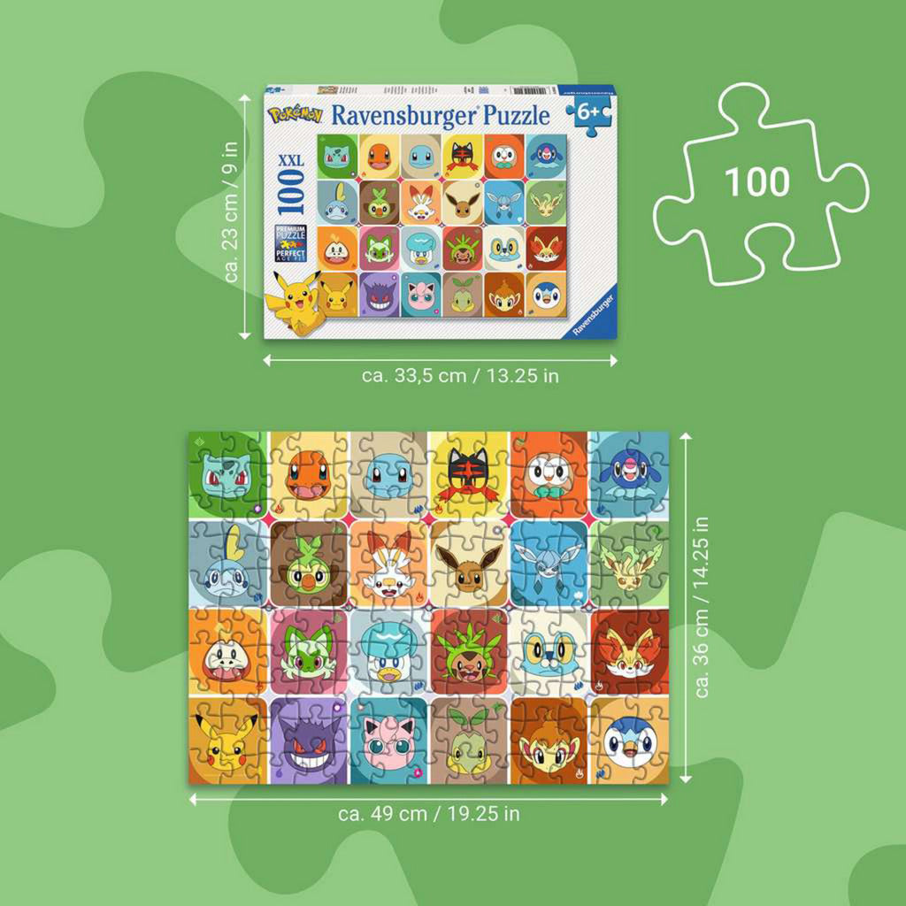 Kinderpuzzle Pokémon Gesichter