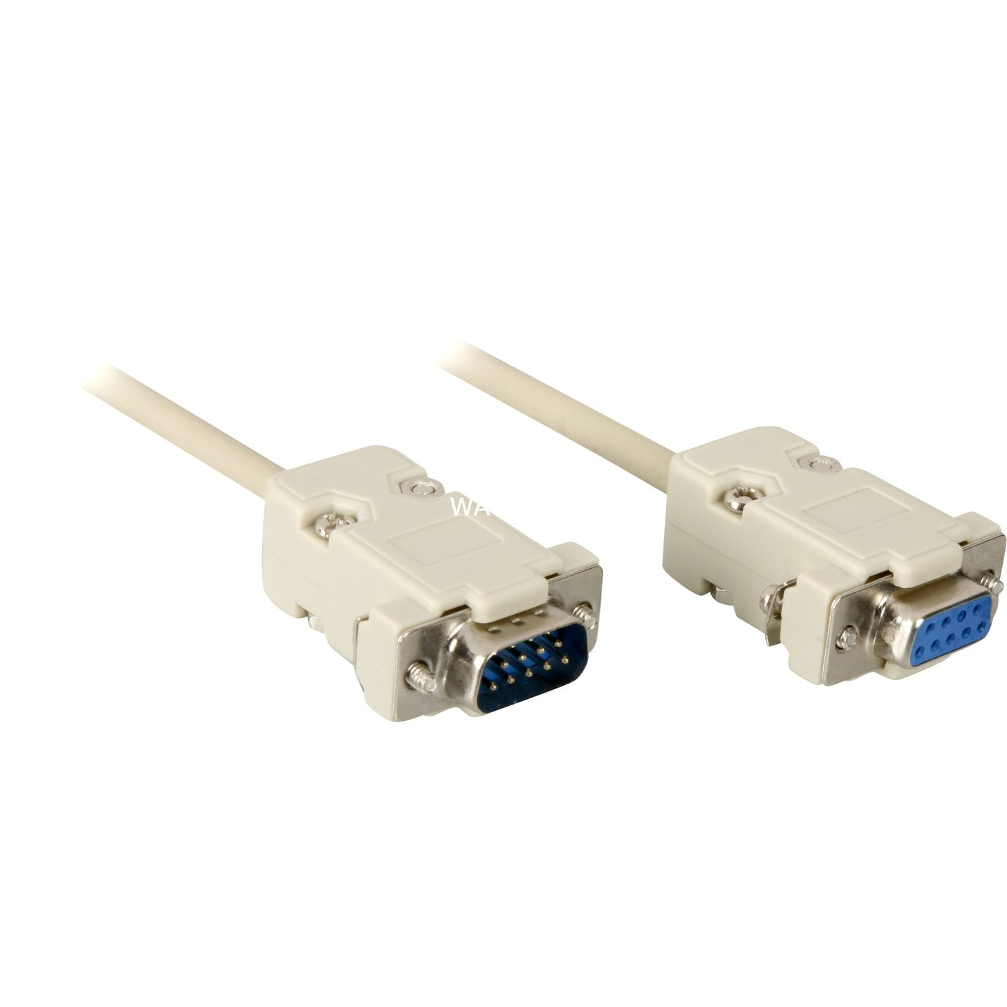 Goobay Serielles Verlängerungskabel 9-Pin Stecker > Buchse (grau, 2 Meter)