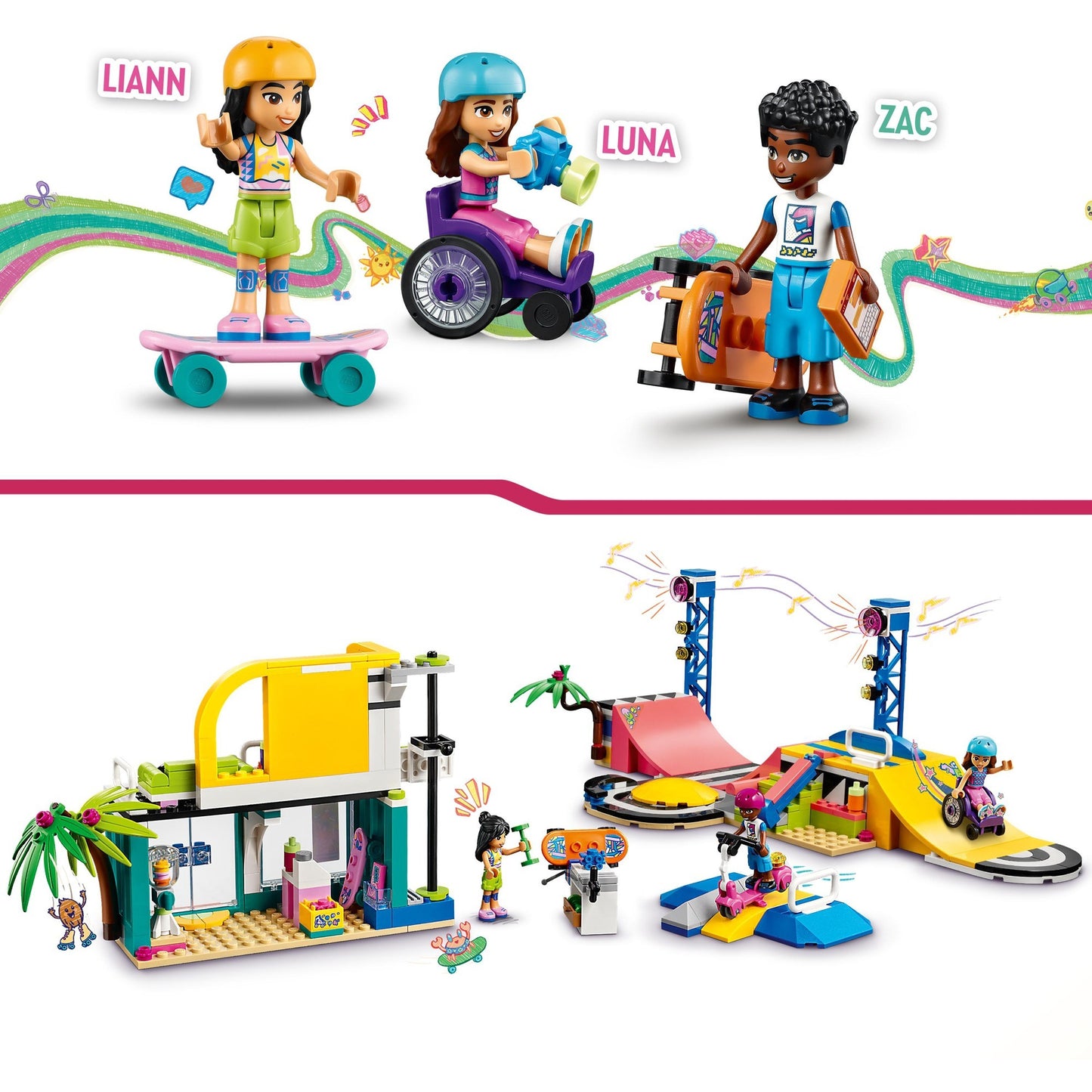 LEGO 41751 Friends Skatepark, Konstruktionsspielzeug