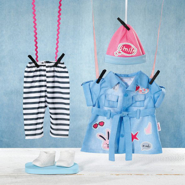 BABY born Deluxe Jeans Kleid 43cm, Puppenzubehör