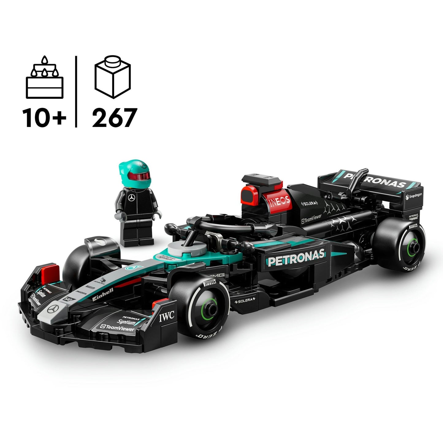 77244 Speed Champions Mercedes-AMG F1 W15 Rennauto, Konstruktionsspielzeug