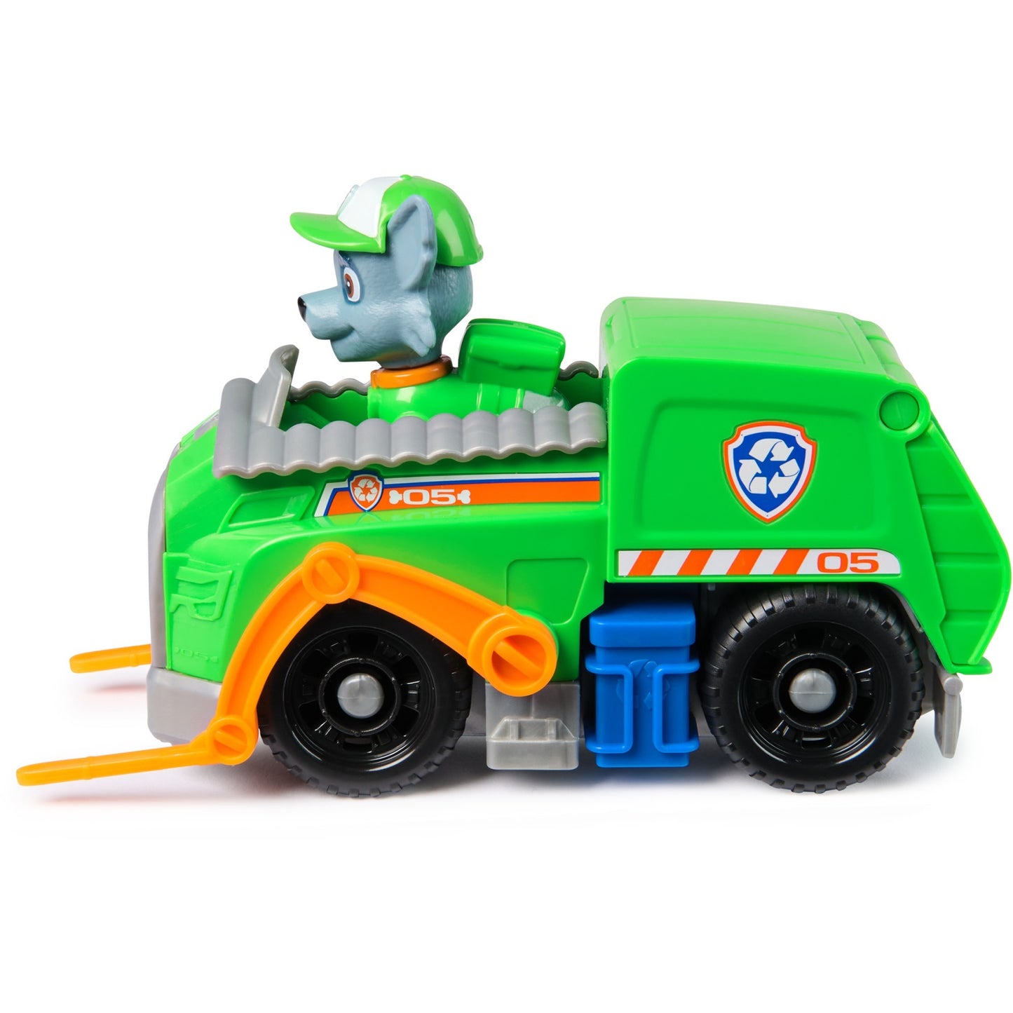 Paw Patrol - Recycling-Truck mit Rocky Spielfigur, Spielfahrzeug