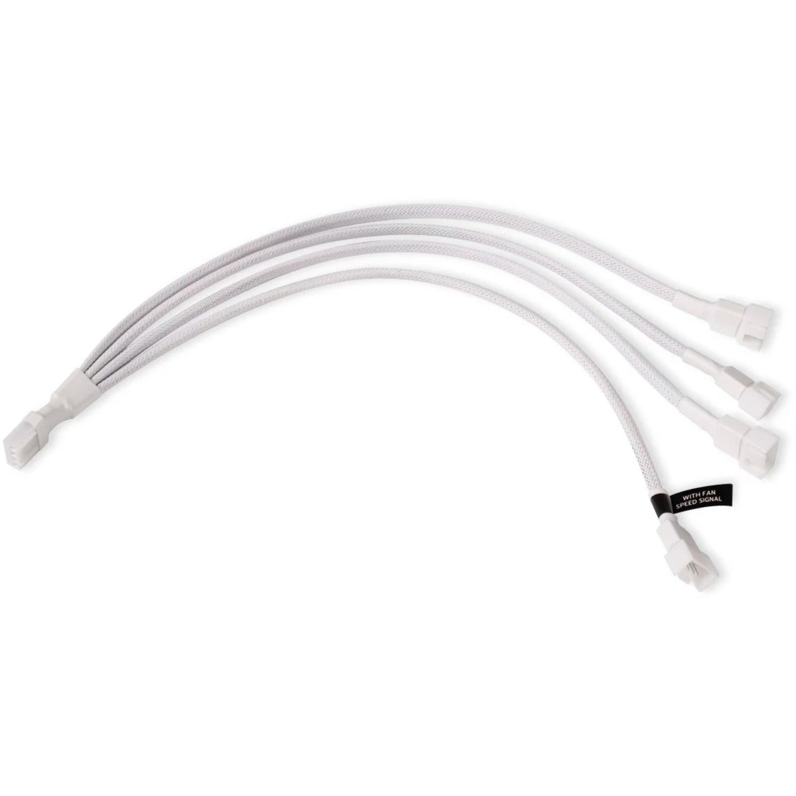 Alphacool Y-Kabelsplitter 4-Pin auf 4x 4-Pin PWM, 30cm (weiss)