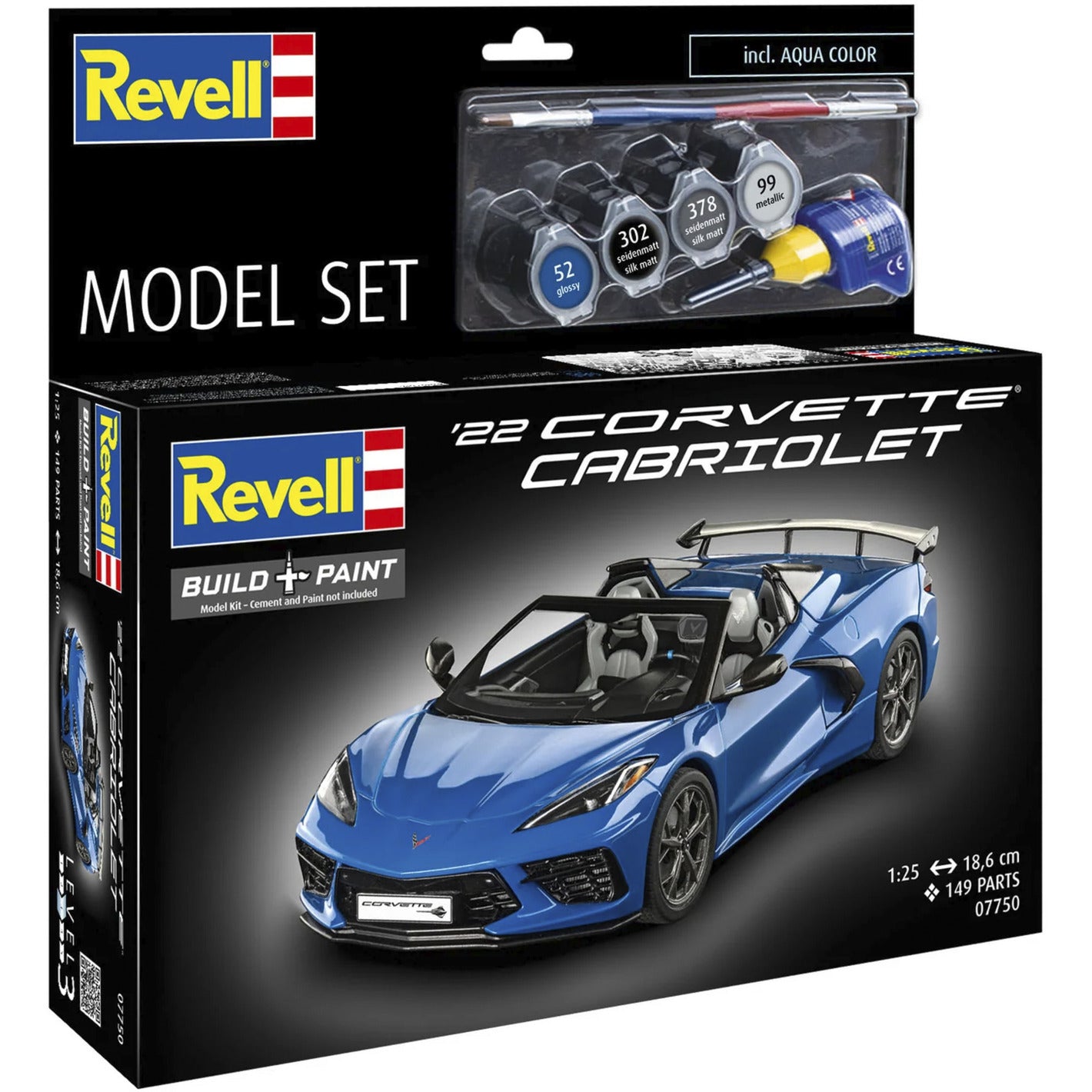 Model Set Corvette C8 Cabriolet, Modellfahrzeug