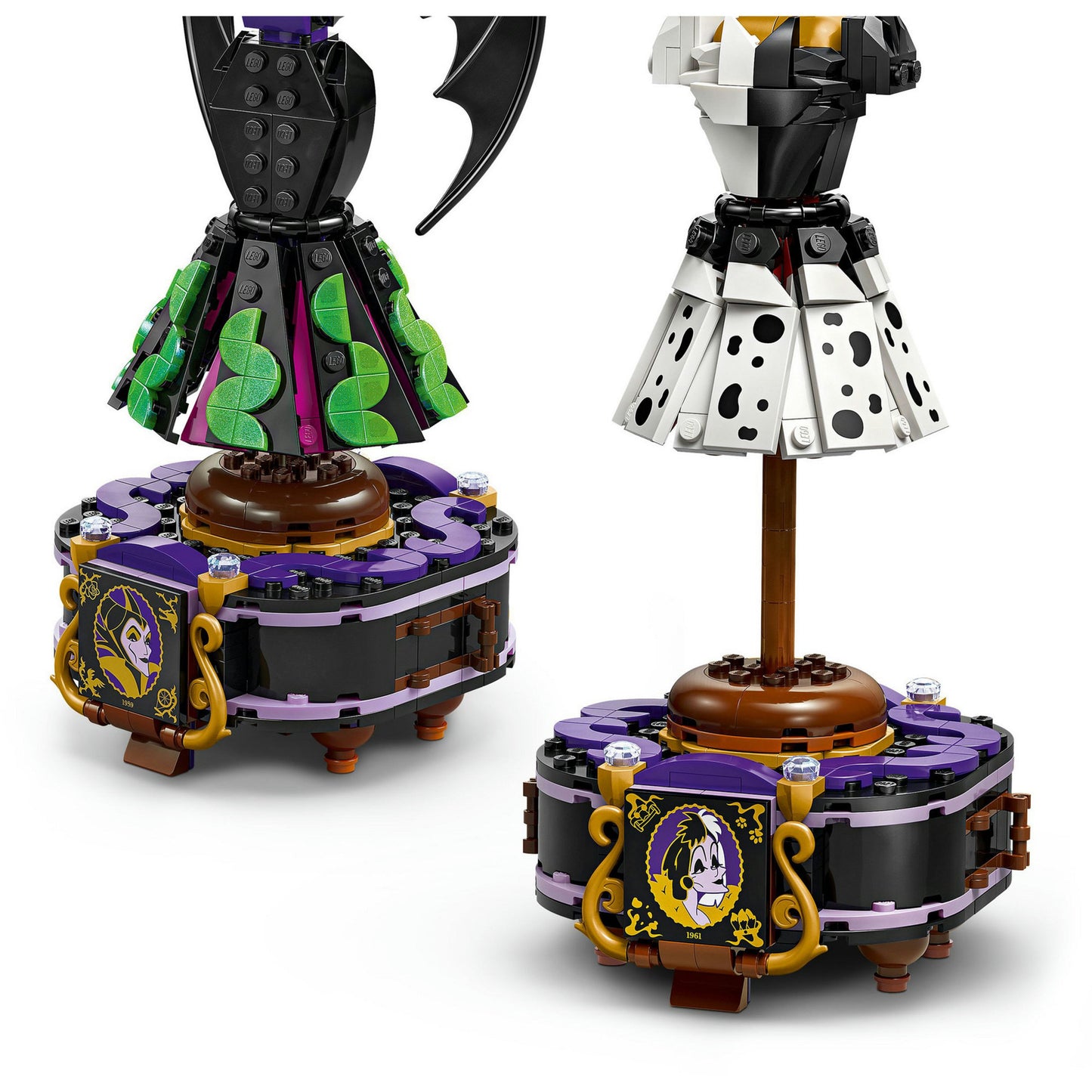 43262 Disney Classic Die Kleider von Malefiz & Cruella de Vil, Konstruktionsspielzeug
