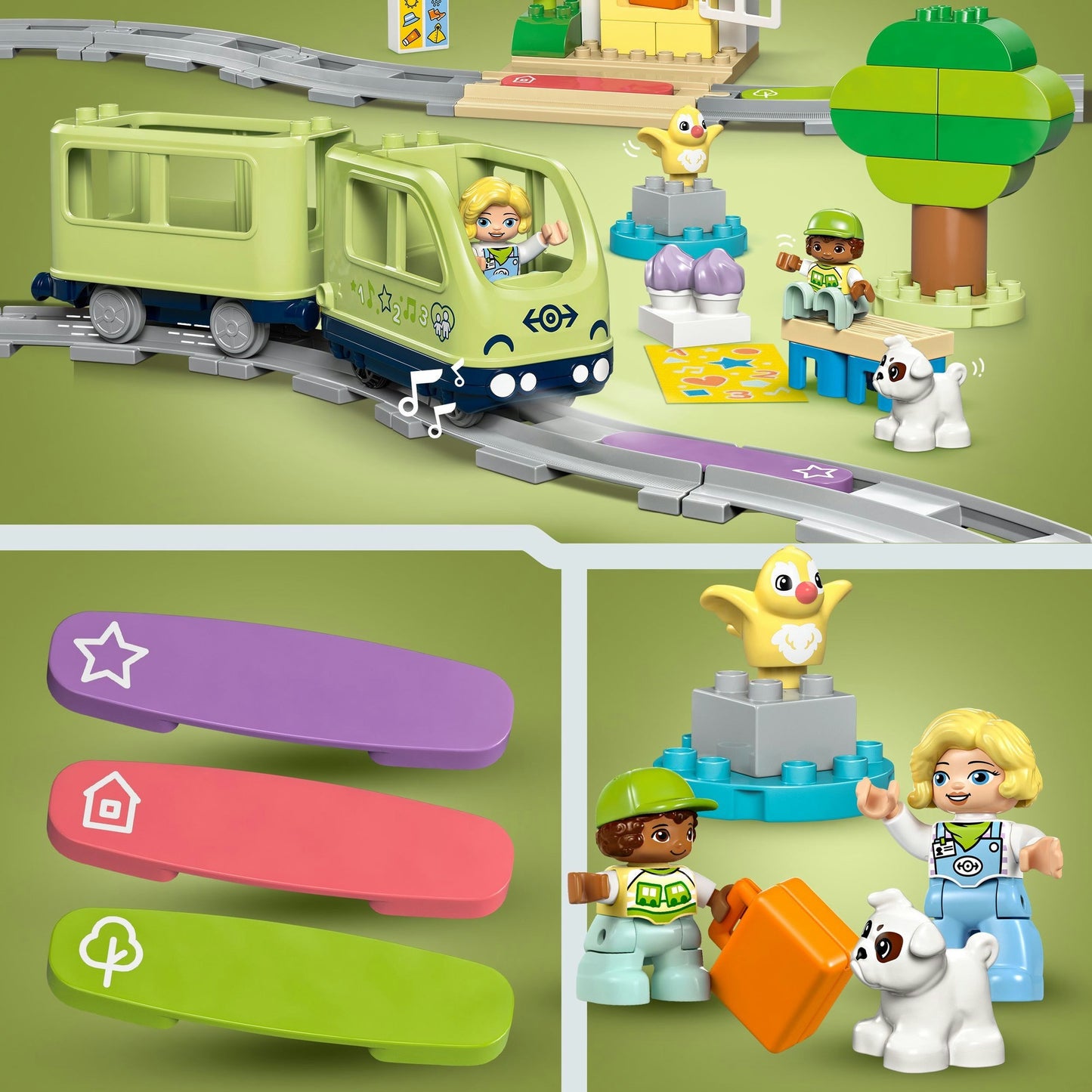 10427 DUPLO Town Interaktive Abenteuer-Eisenbahn, Konstruktionsspielzeug