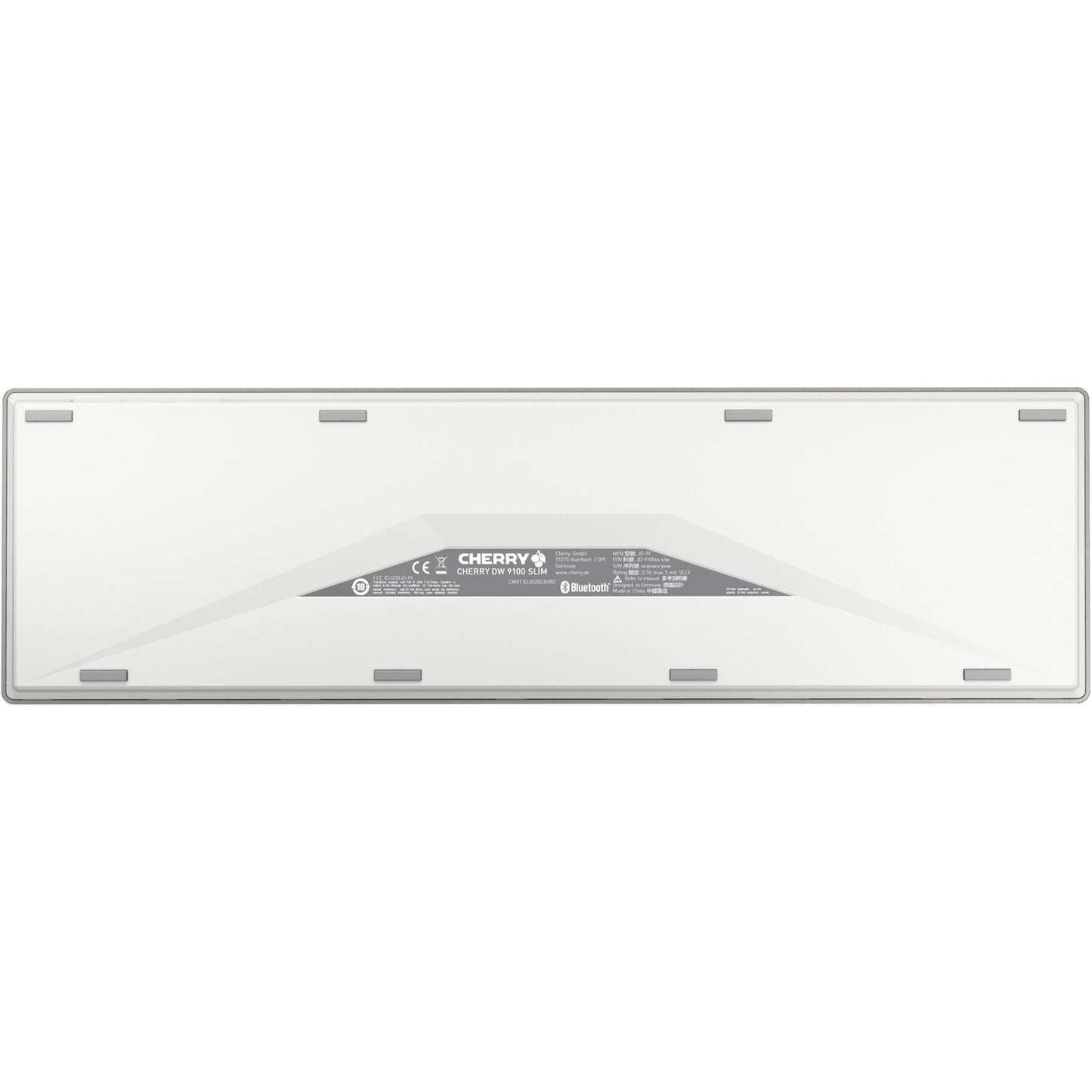 Cherry DW 9100 SLIM (weiss/silber, EU-Layout (QWERTY), Cherry SX-Scherentechnologie)