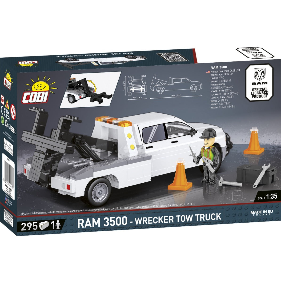 RAM 3500 - Wrecker Tow Truck, Konstruktionsspielzeug