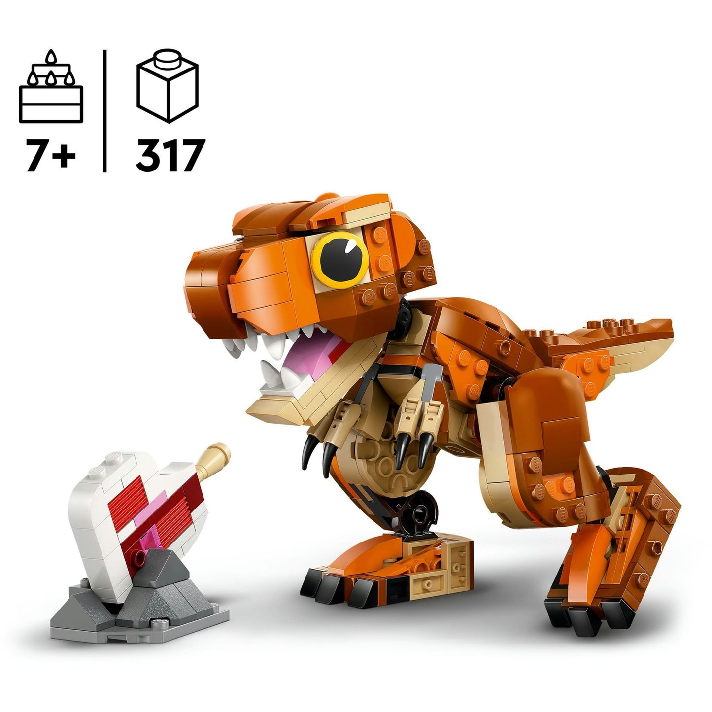76967 Jurassic World Little Eatie: T.Rex, Konstruktionsspielzeug