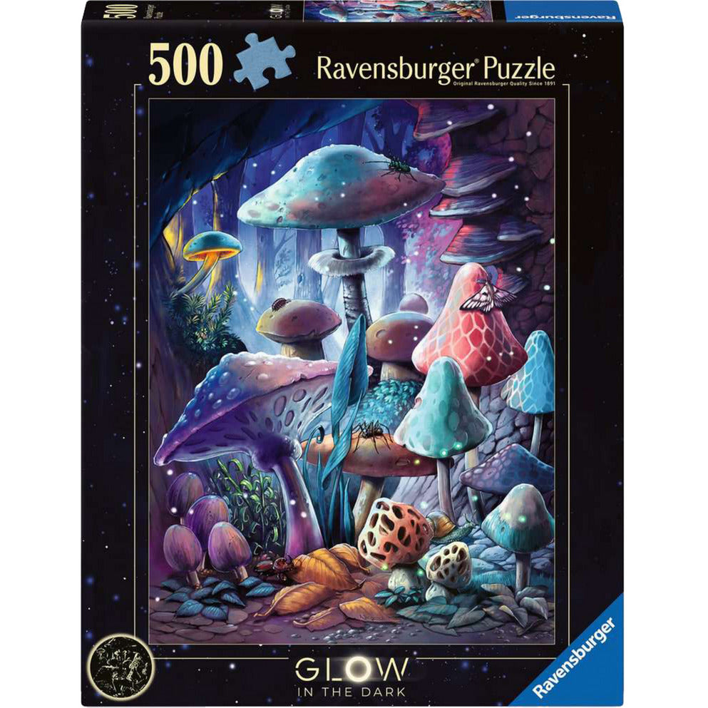 Puzzle Glow in the Dark - Pilze im Mondschein