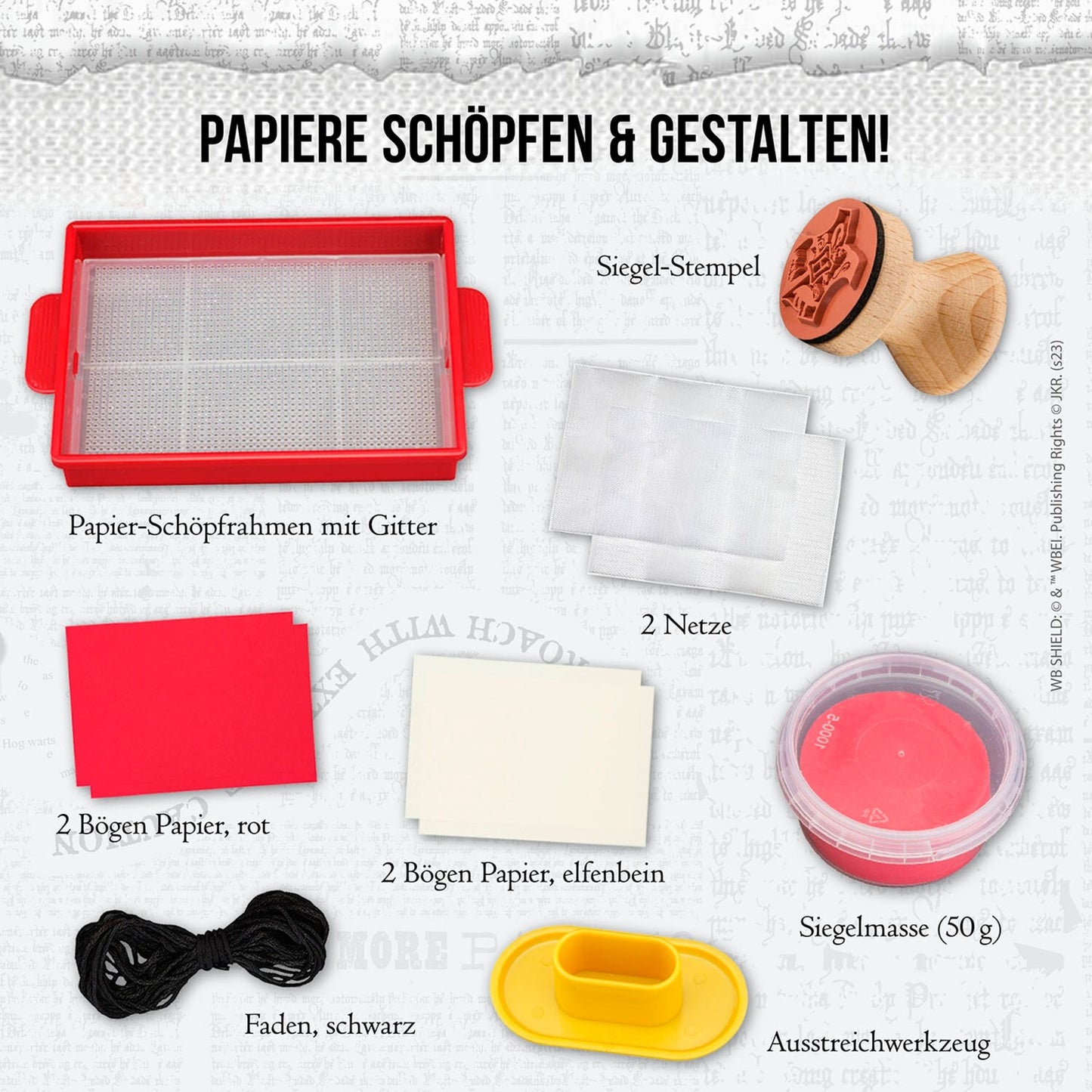 KOSMOS Harry Potter - Bastelbox Brief und Siegel, Basteln