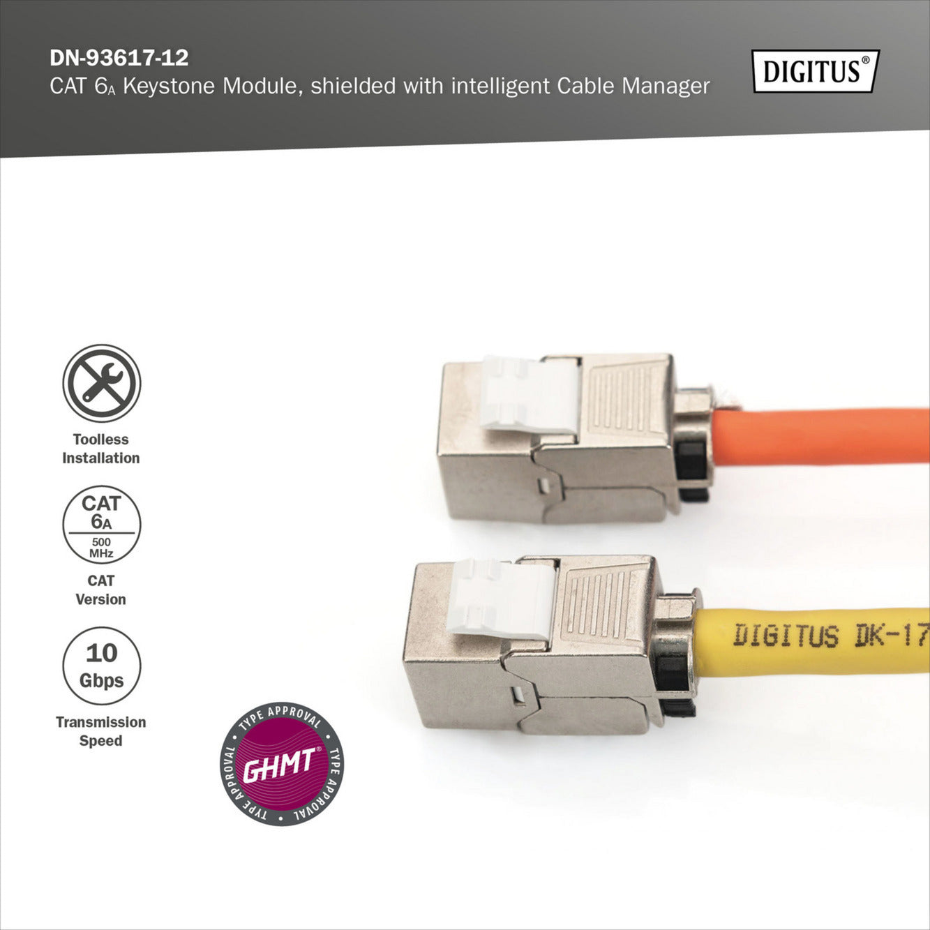 Cat.6a Keystone-Modul, geschirmt