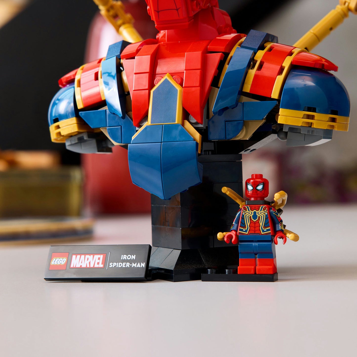 76326 Marvel Iron Spider-Man Büste, Konstruktionsspielzeug