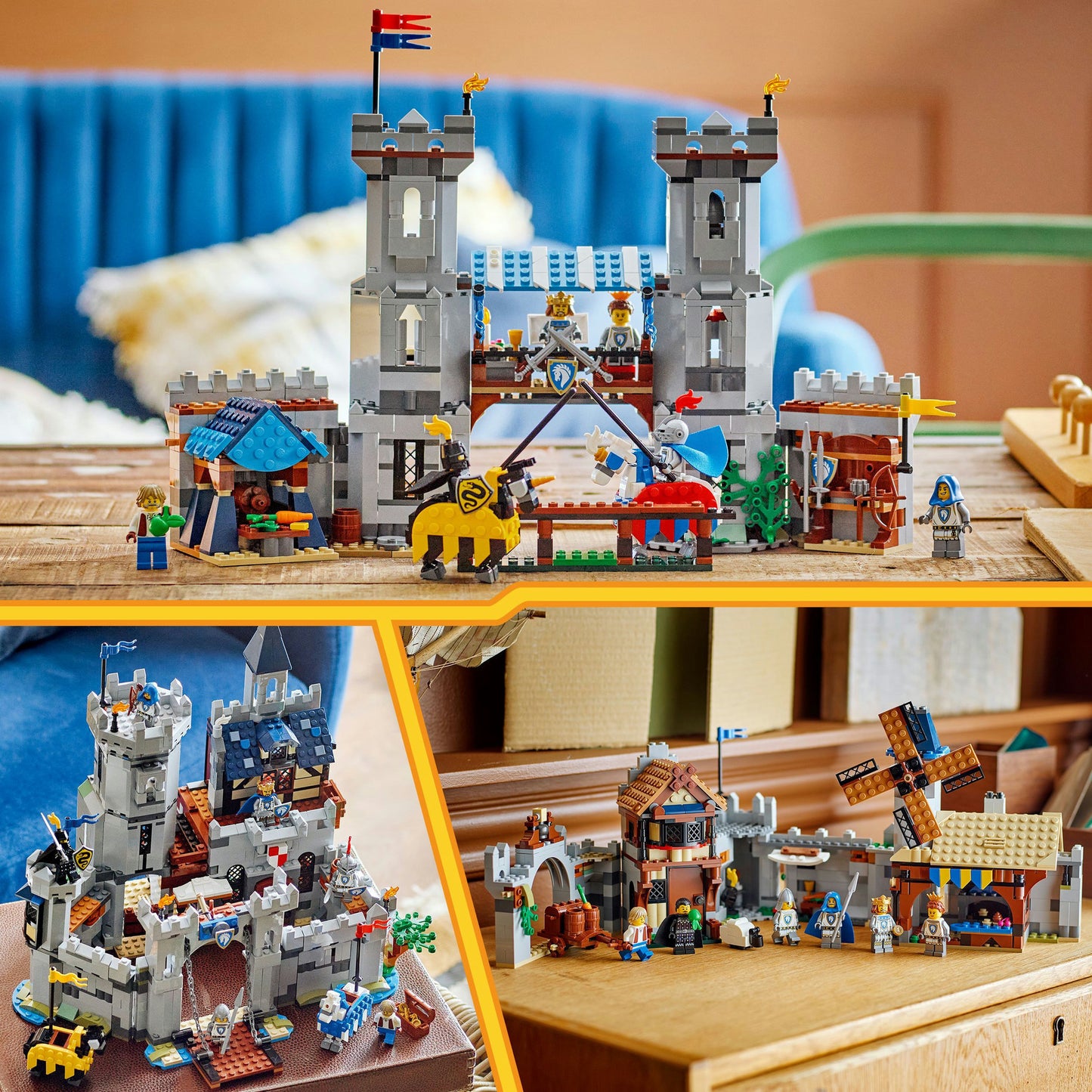 31168 Creator 3-in-1 Ritterburg im Mittelalter, Konstruktionsspielzeug