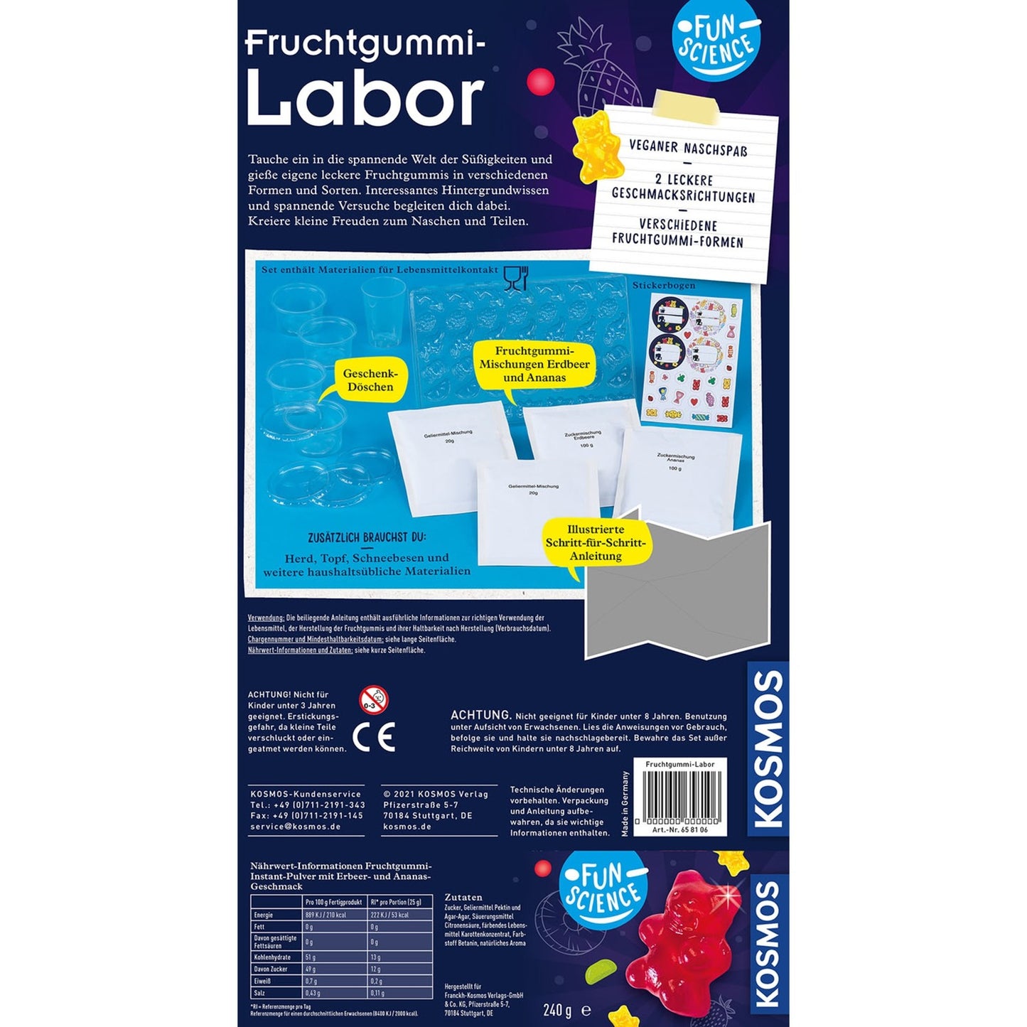 Kosmos Fun Science Fruchtgummi-Labor