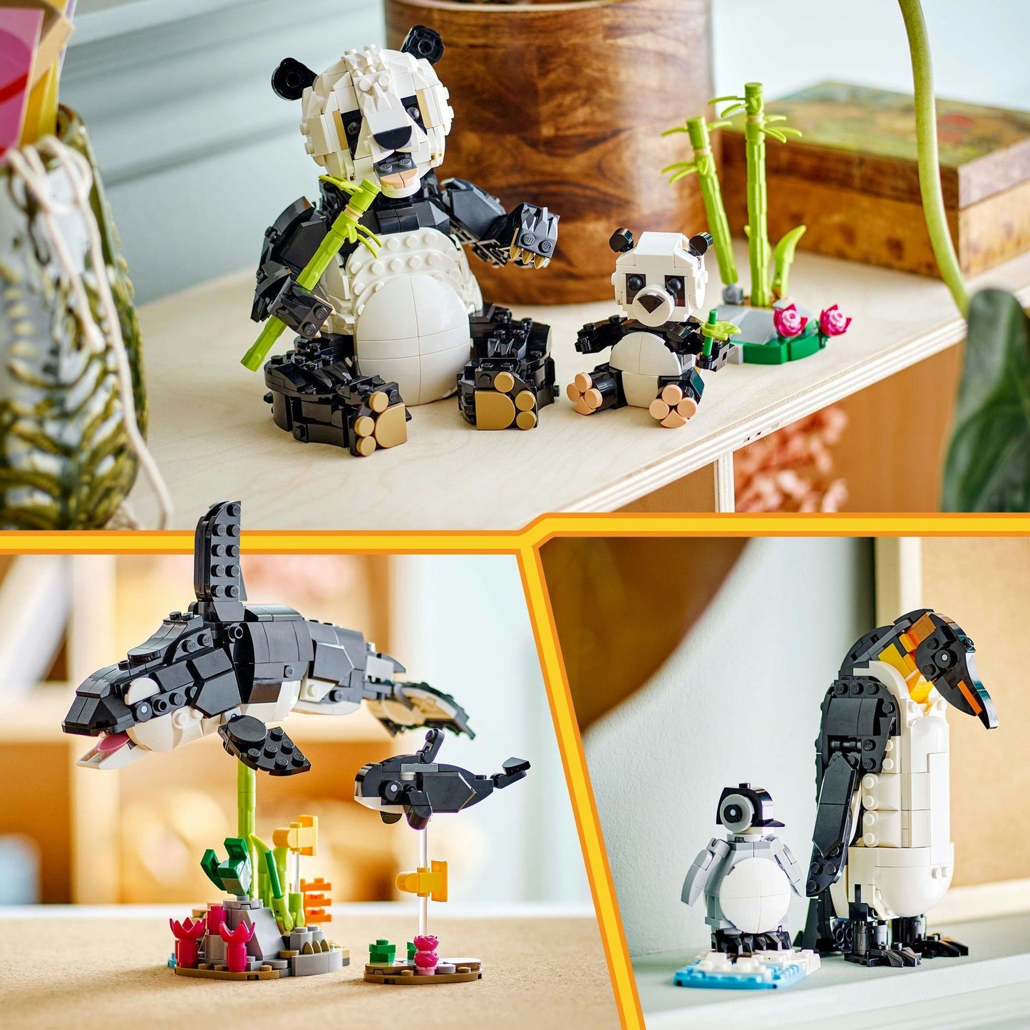 31165 Creator 3-in-1 Wilde Tiere: Pandafamilie, Konstruktionsspielzeug