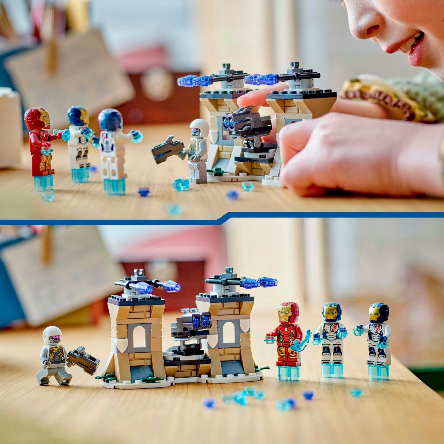LEGO 76288 Marvel Super Heroes Iron Man & Iron Legion vs. HYDRA-Soldat, Konstruktionsspielzeug