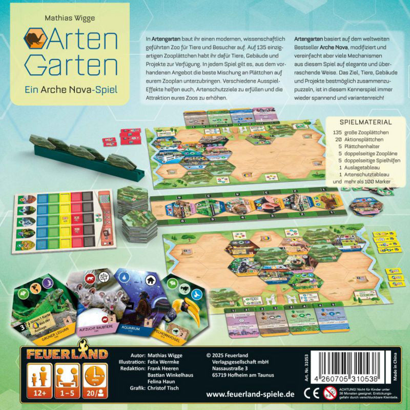 Artengarten, Brettspiel
