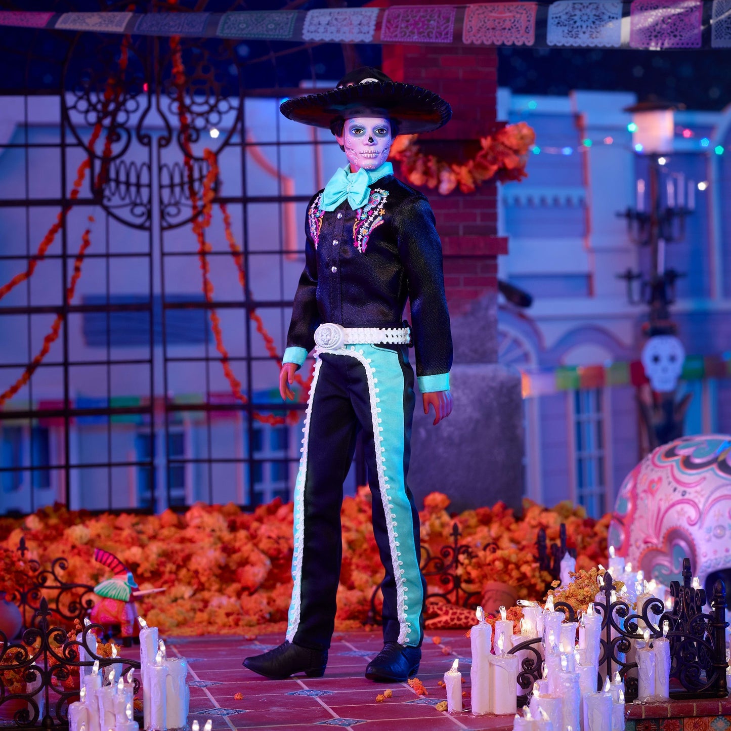 Mattel Barbie Signature Día de Muertos 2024 - Ken-Puppe im schwarzen Anzug mit Hut