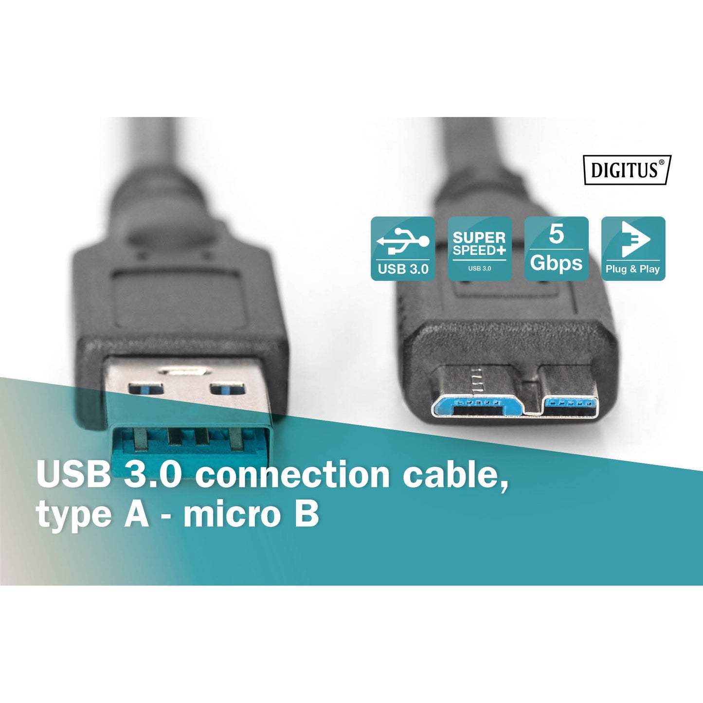 USB 3.2 Gen 1 Anschlusskabel USB-A > Micro USB-B