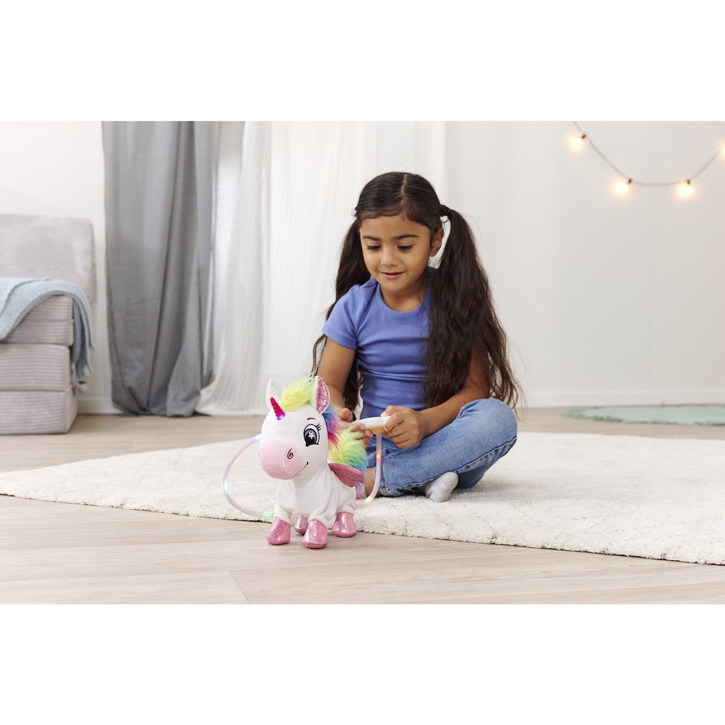 PetZoo - Rainbow Unicorn, Kuscheltier