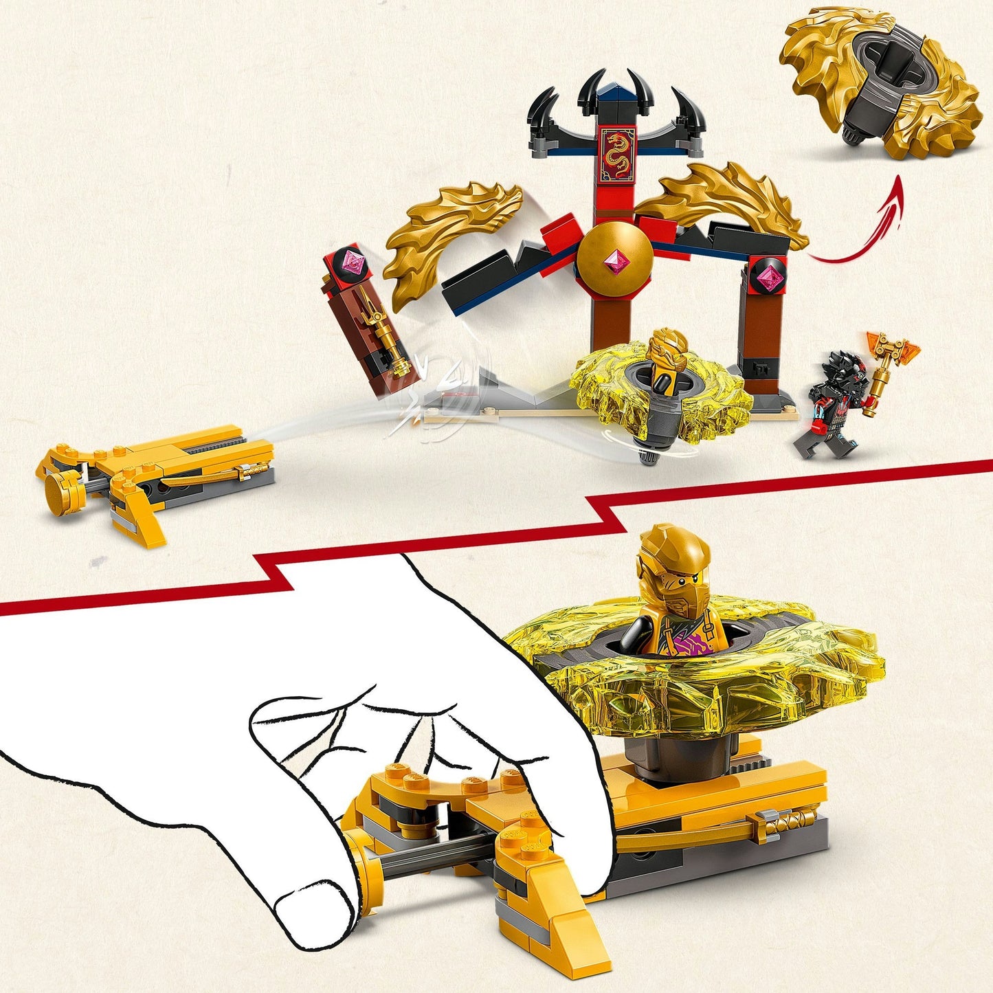 71826 LEGO Ninjago Drachen-Spinjitzu Battle Pack, Konstruktionsspielzeug