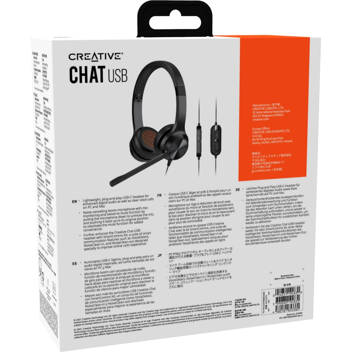 Chat USB, Headset