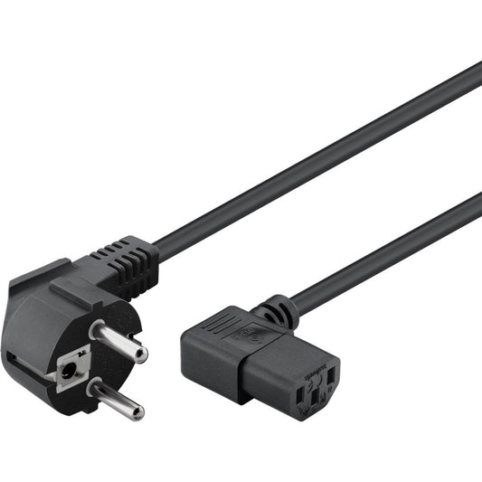Netzkabel mit abgewinkeltem Schutzkontakt