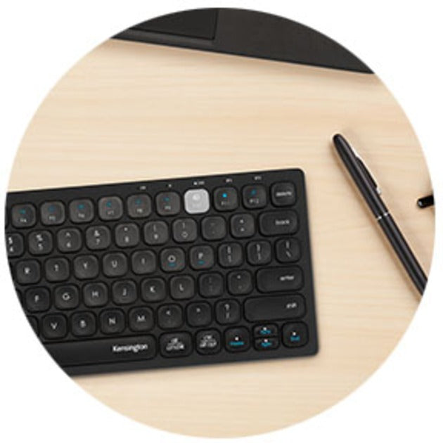Kensington Kompakte Multi-Device Dual Wireless Tastatur (schwarz, DE-Layout)