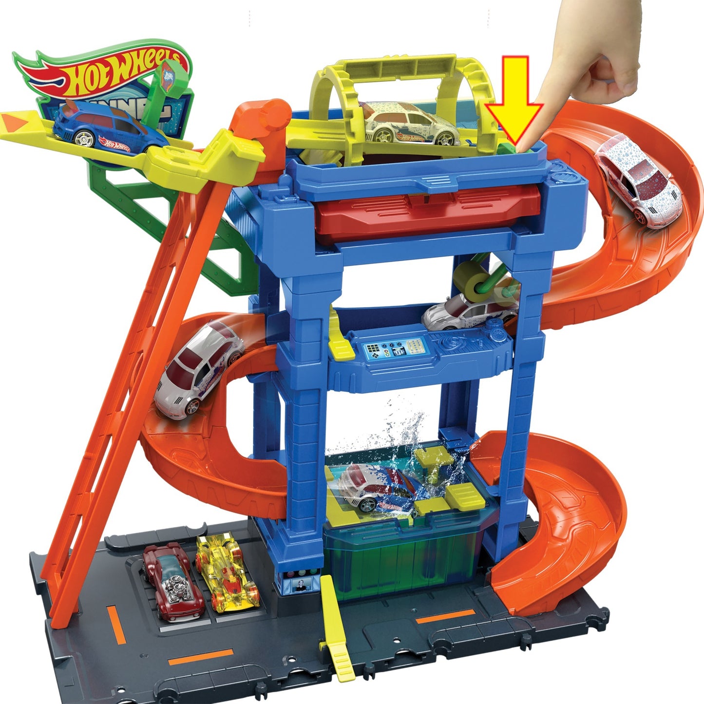 Hot Wheels City Tunnel Twist Waschanlage, Spielgebäude