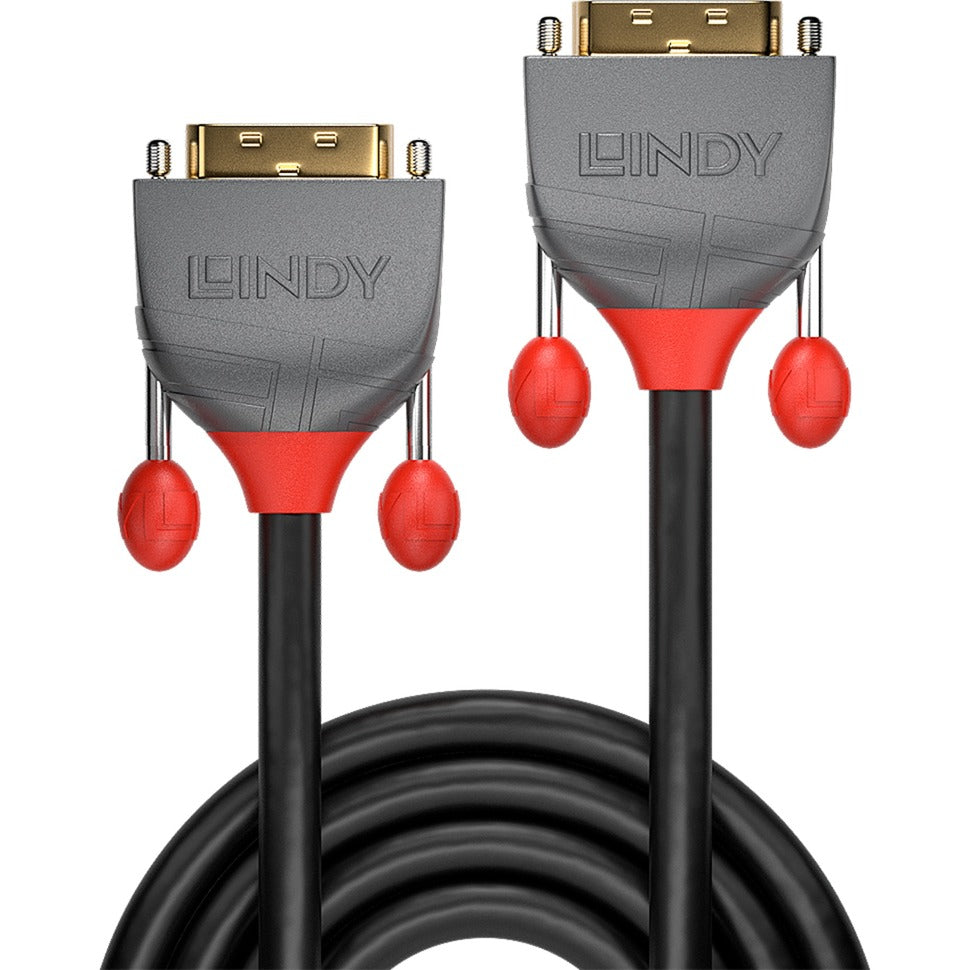Lindy DVI-D Dual-Link Kabel, Anthra Line (schwarz/grau, 15 Meter)