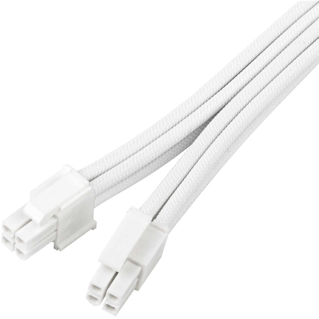 Silverstone Technology Netzteil-Verlängerungskabel SST-PP07E-EPS8W-V2, EPS 12V 8pin (4+4) (weiss, 30cm)