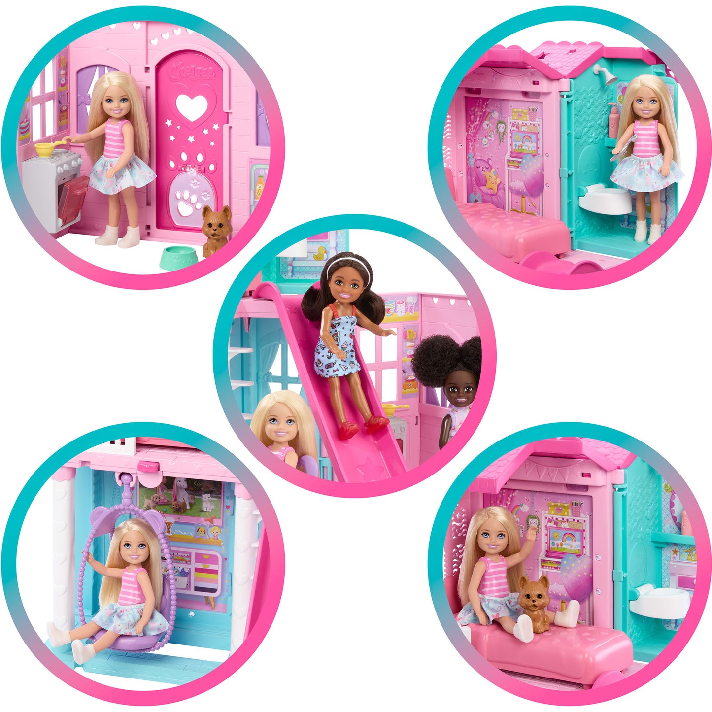 Barbie aufklappbares Chelsea Pop-Up-Haus, Spielgebäude