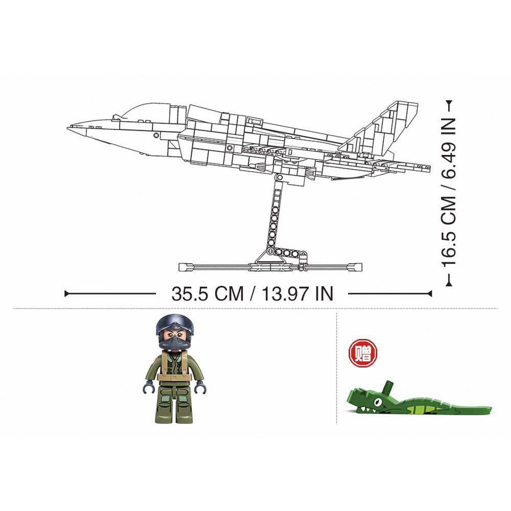 ModelBricks F-35B Lightning II Jagdflugzeug, Konstruktionsspielzeug