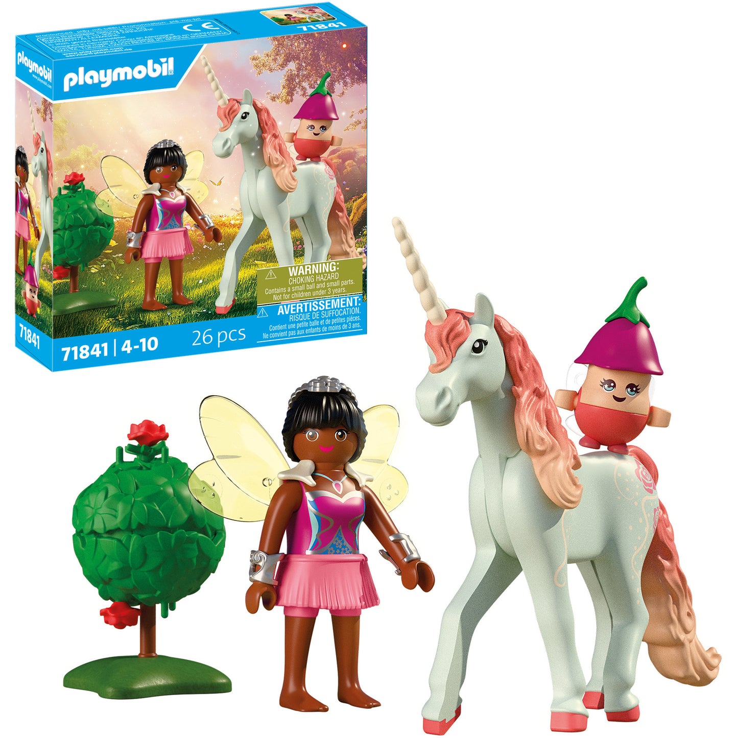 71841 Magic Unicorns: Sammeleinhorn Himmelsrose mit Fee, Konstruktionsspielzeug