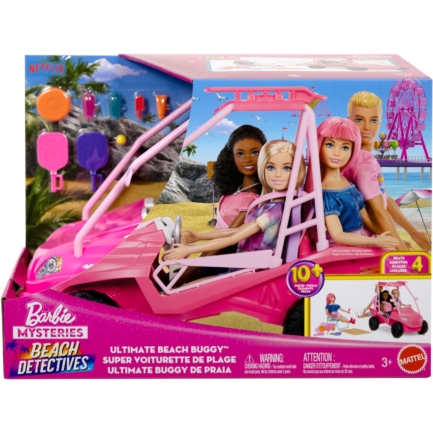 Barbie Mysteries Beach Detectives Ultimativer Strand-Buggy, Spielfahrzeug