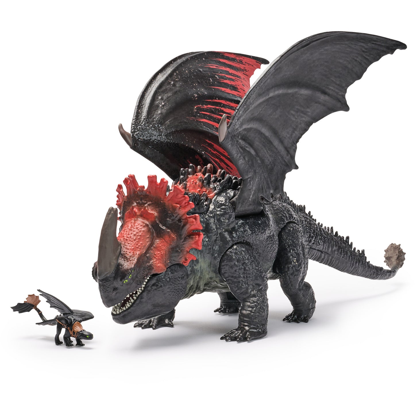 Drachenzähmen leicht gemacht - Roter Tod-Drachenfigur & Mini Ohnezahn, Spielfigur
