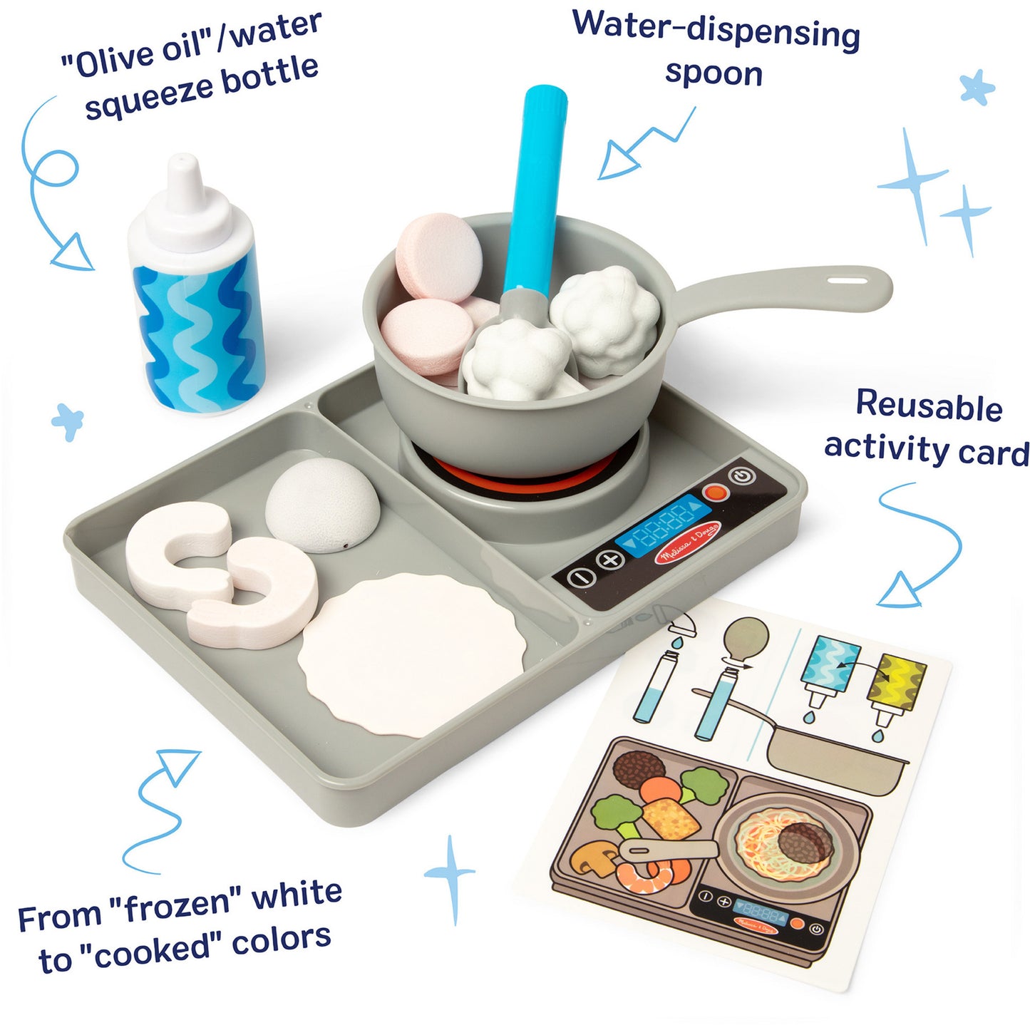 Melissa & Doug - Water WOW! Kochset, Spielküche
