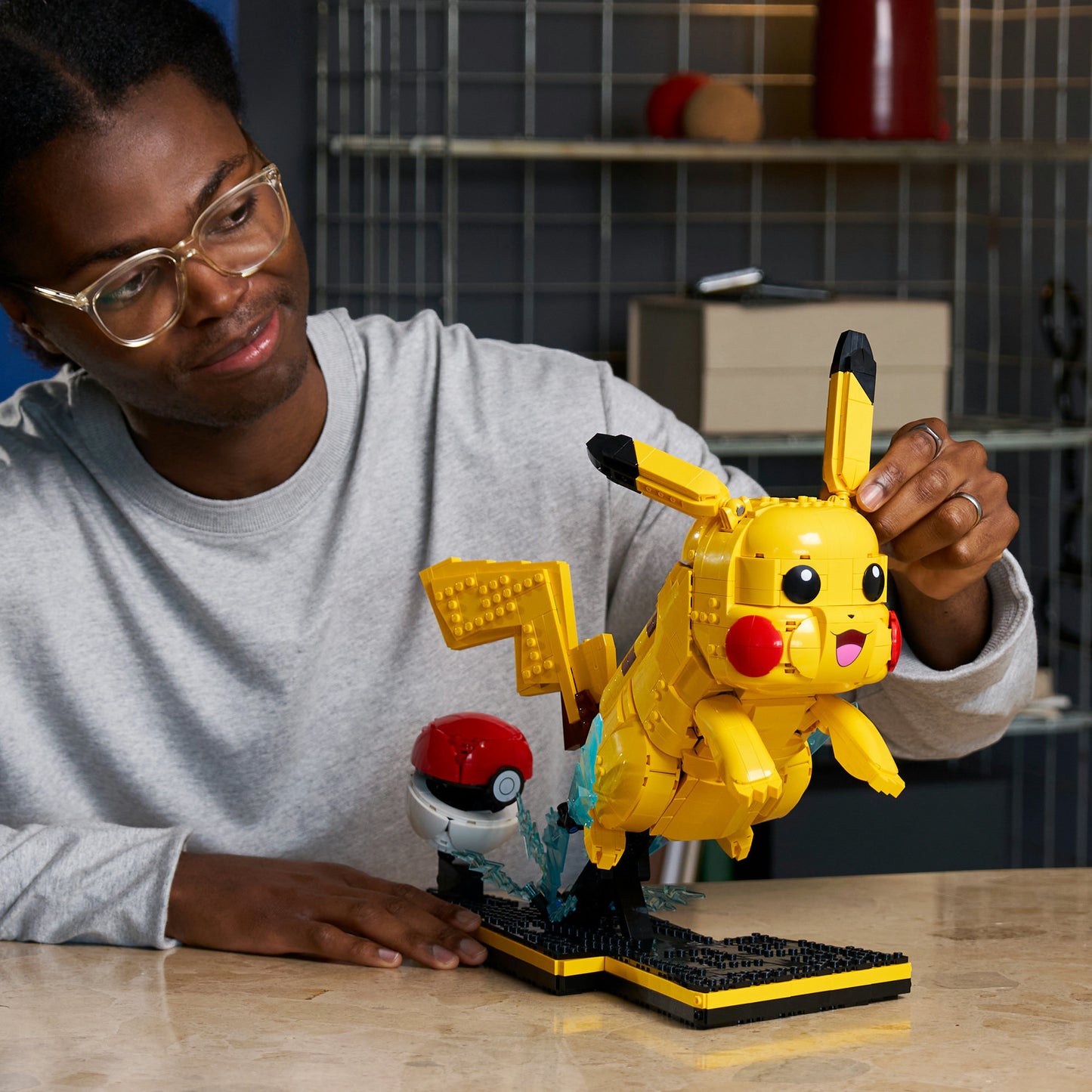 72152 Pokémon Pikachu und Pokéball, Konstruktionsspielzeug