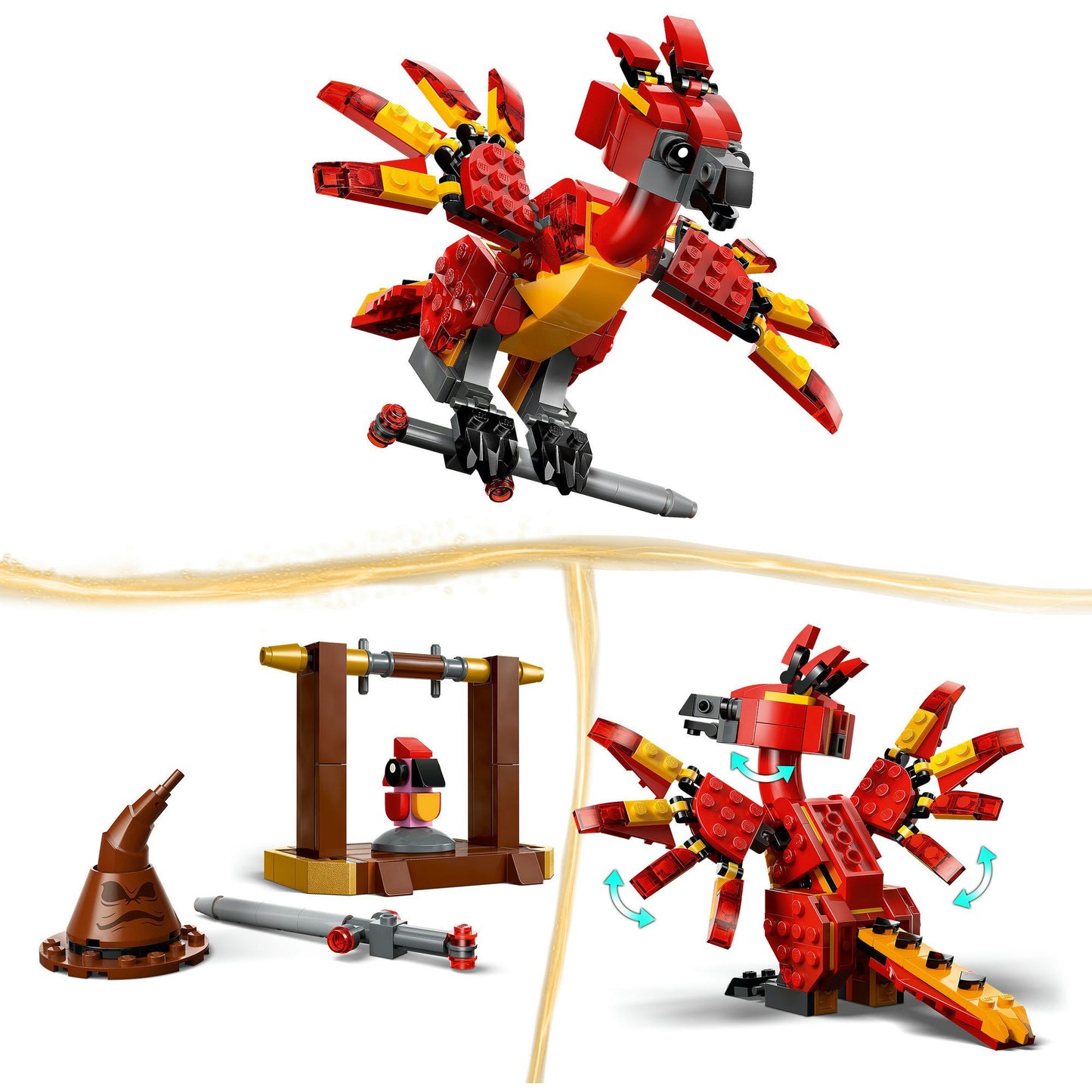 76448 Harry Potter Fawkes: Dumbledores Phönix, Konstruktionsspielzeug