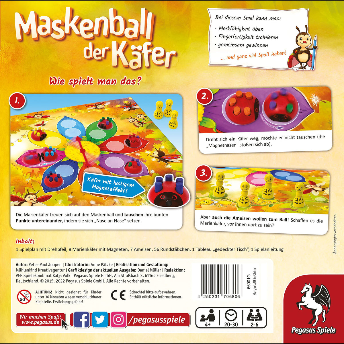 Maskenball der Käfer, Brettspiel
