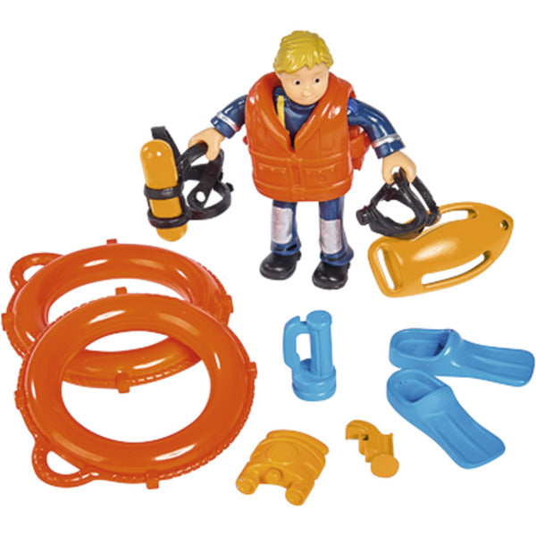 Feuerwehrmann Sam Neptune Boot mit Figur, Spielfahrzeug