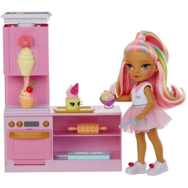 Rainbow High Little - Dessert Shop with Kandy Spielset, Spielfigur