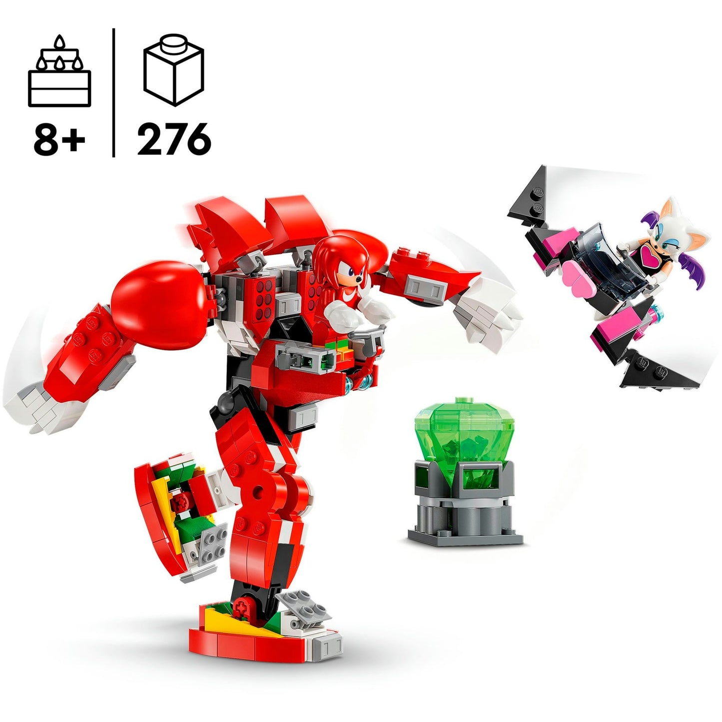 LEGO 76996 Sonic the Hedgehog Knuckles' Wächter-Mech, Konstruktionsspielzeug