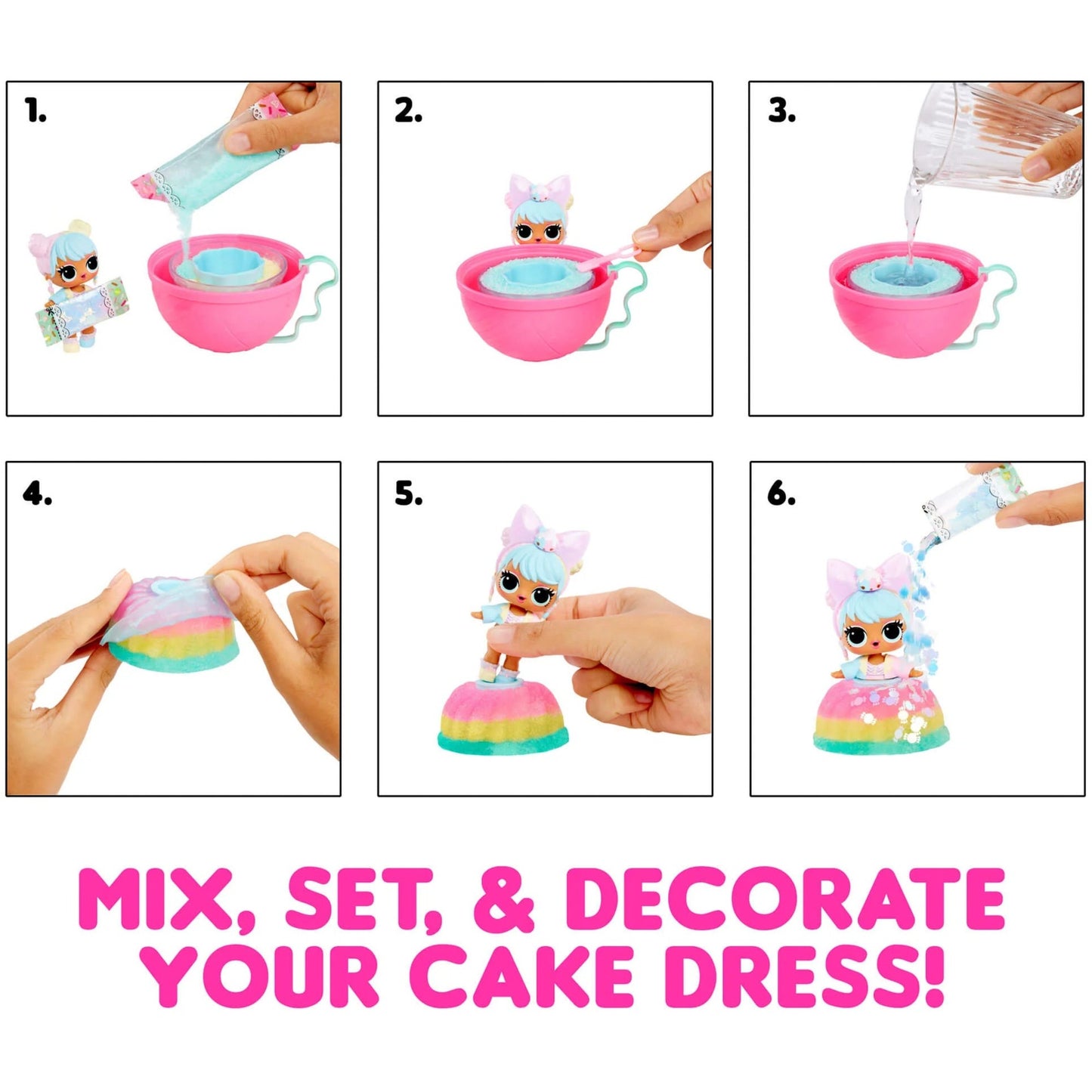 MGA Entertainment L.O.L. Surprise Mix & Make Birthday Cake Tots (sortierter Artikel)